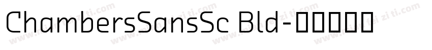 ChambersSansSc Bld字体转换